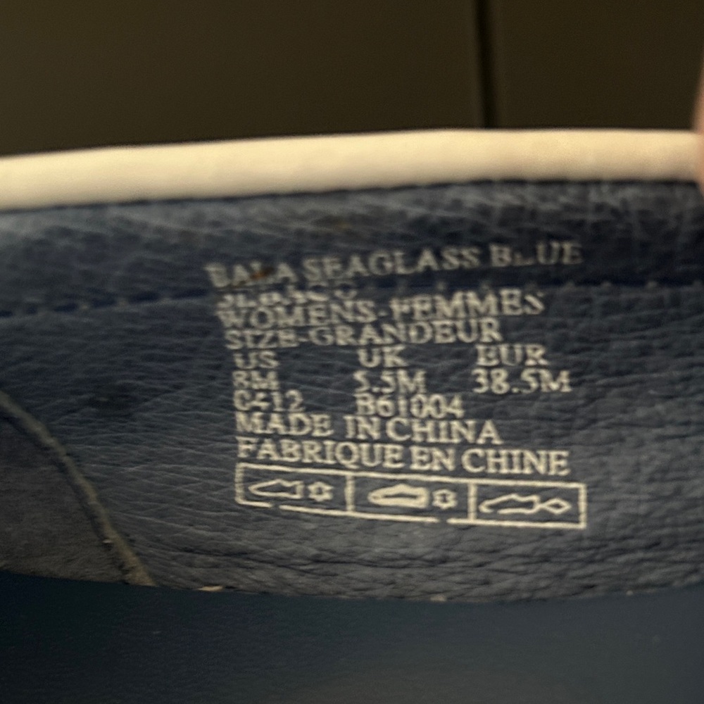 Sebago Blue and White Loafers - Picture 5 of 7